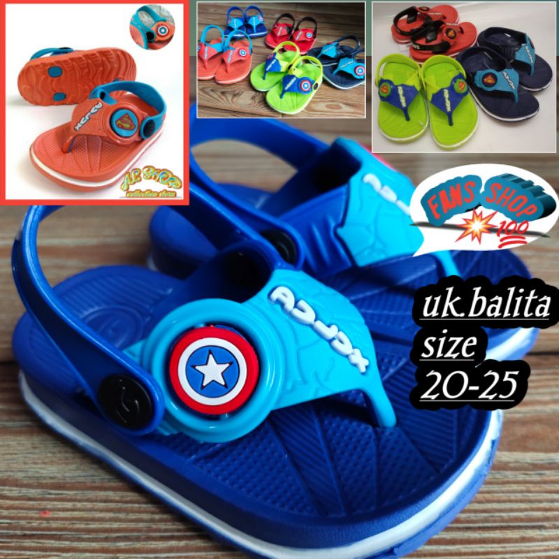 Sandal Anak Laki-laki Tali Super Hero (293e)