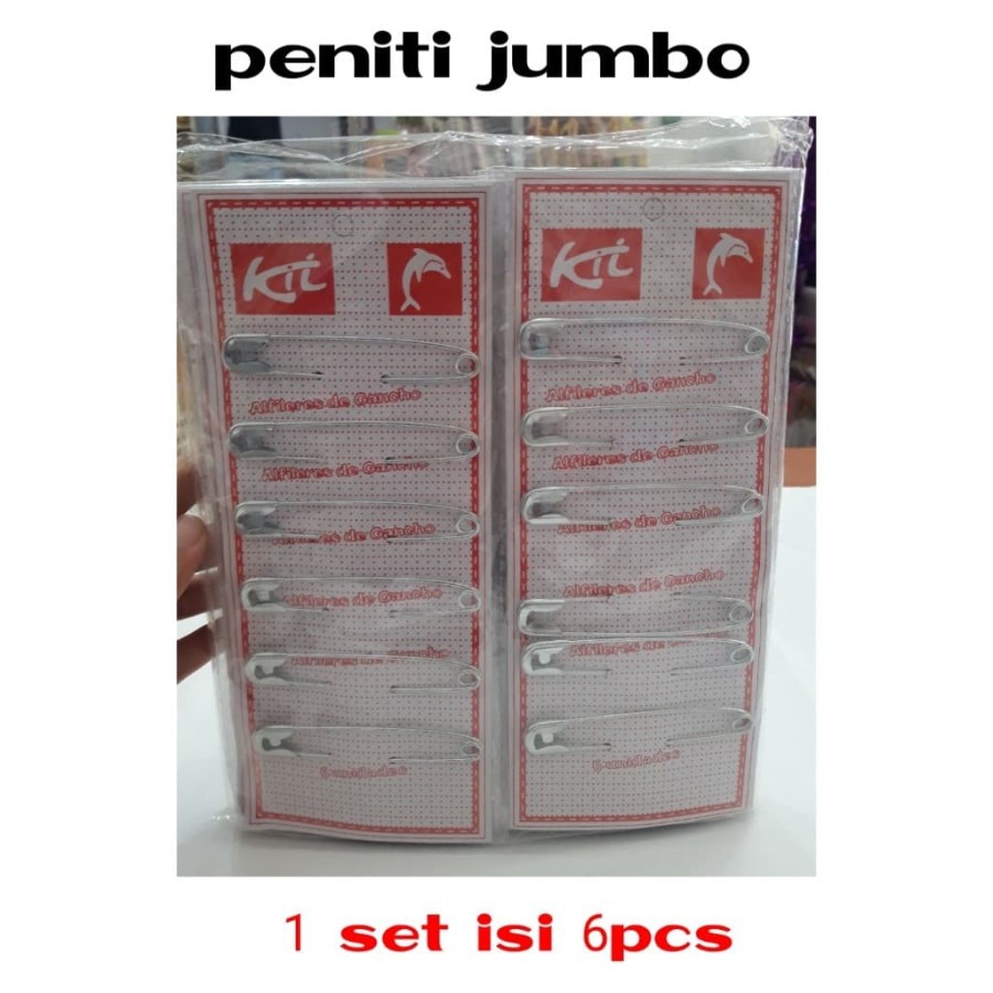 Peniti Jumbo KIT Peniti Besar Peniti Sprei ISI 6PCS