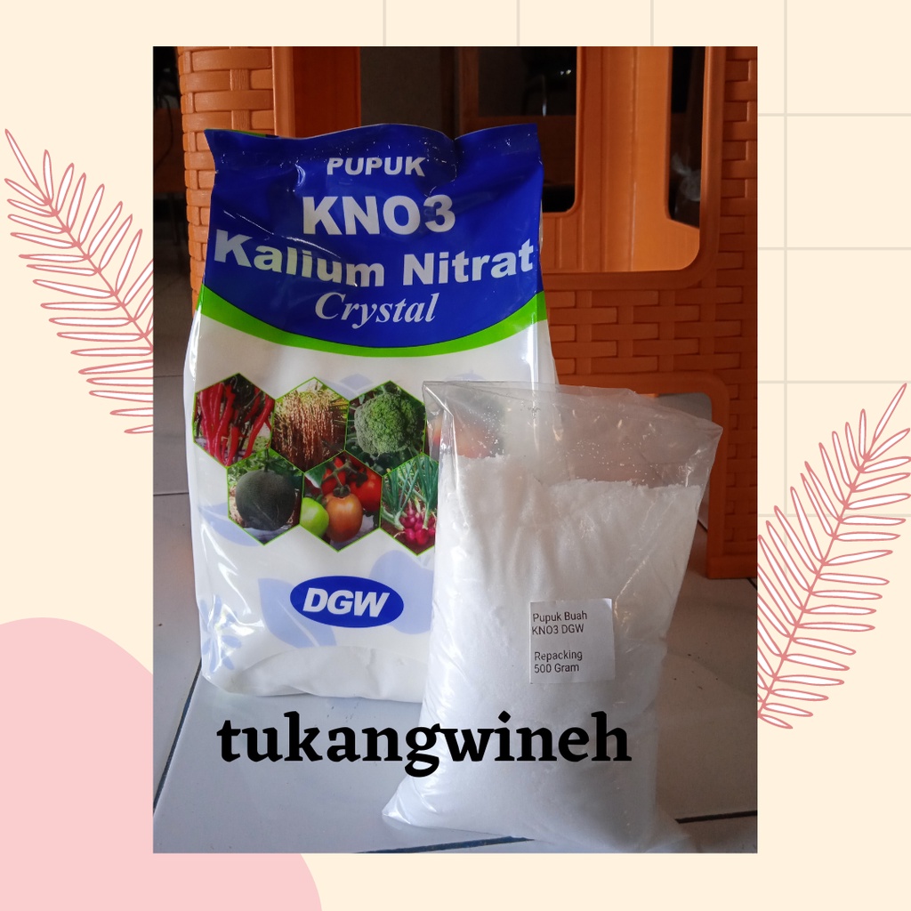 Jual Pupuk Buah Kno Dgw Pupuk Pemacu Buah Kalium Nitrat Crystal Kemasan Repacking Gram