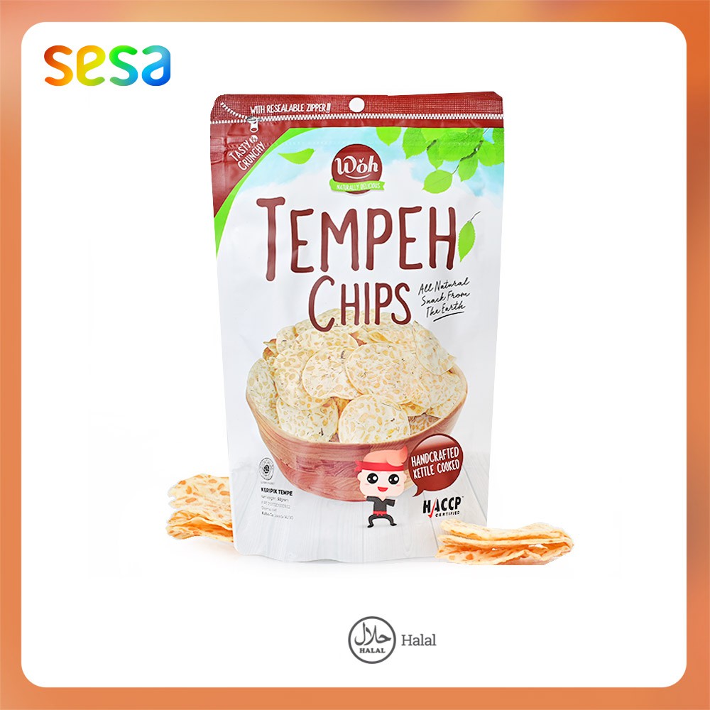 

WOH Tempe Original Chips 50gr - Keripik Snack Cemilan Makanan Ringan