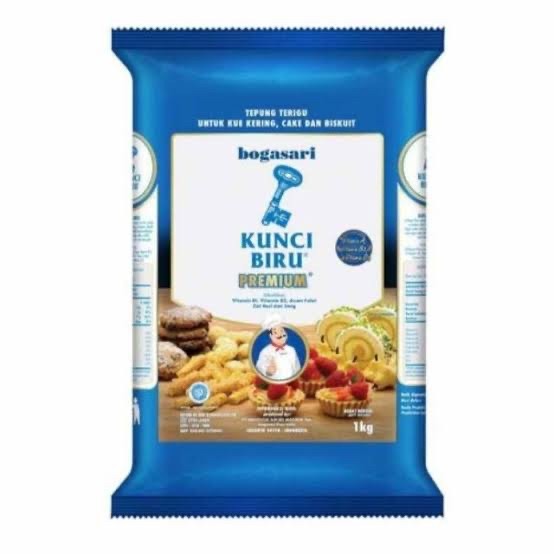 

Tepung Terigu Bogasari Kunci Biru Premium 1kg