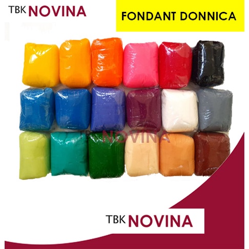 [100 GRAM ] FONDANT DONNICA / FONDAN WARNA DONNICA 100GR