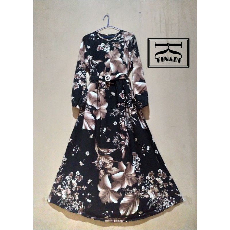 gamis wanita terbaru, gamis monalisa dres syari, gamis motif bunga 2021