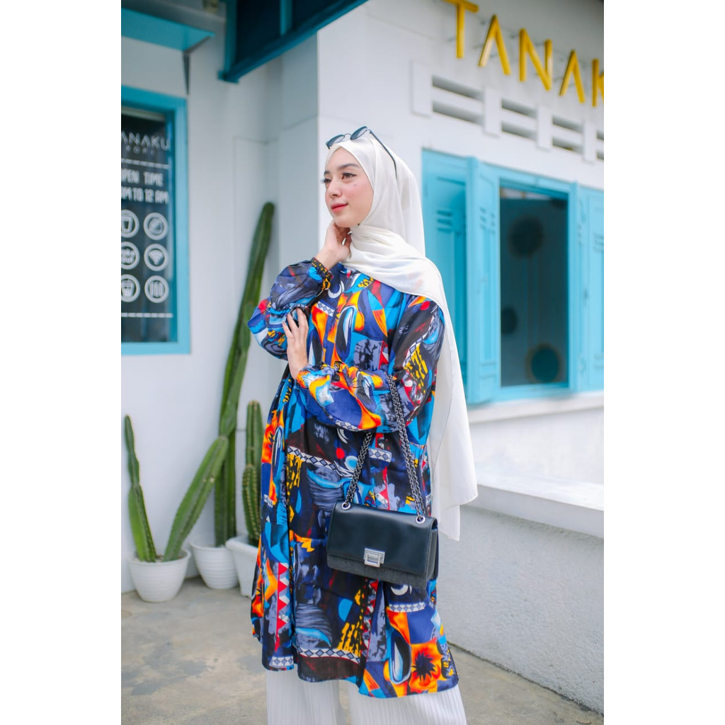 Tunik Wanita Muslim / Atasan Wanita / Pakaian Tunik Muslim - MAYA TUNIK JUMBO