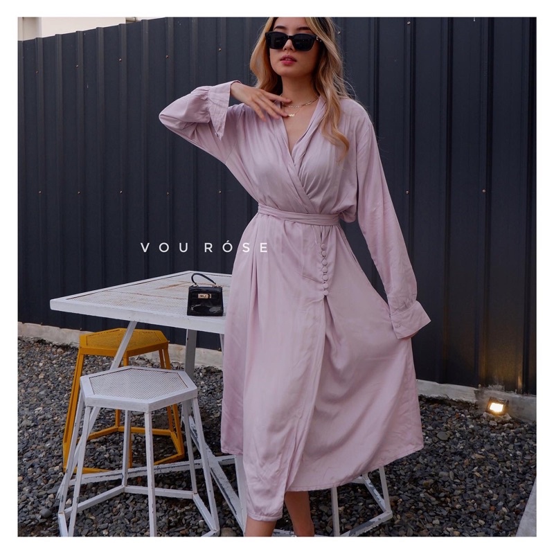 [VOUROSE] Ruí Kimono Dress | Dress Panjang | Gaun Panjang | Dress Pantai | Pakaian Pantai | Beachwea