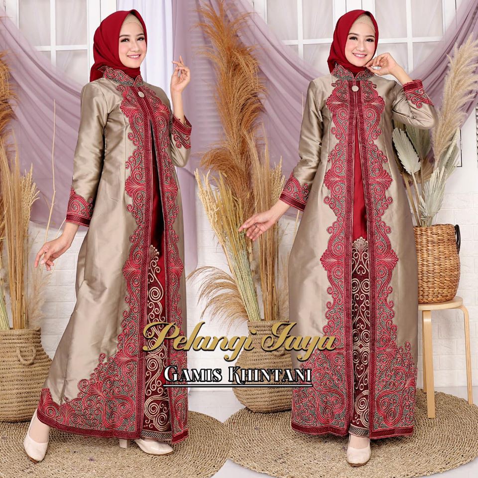 Gamis Khintani Abaya Tafeta Dress Muslim