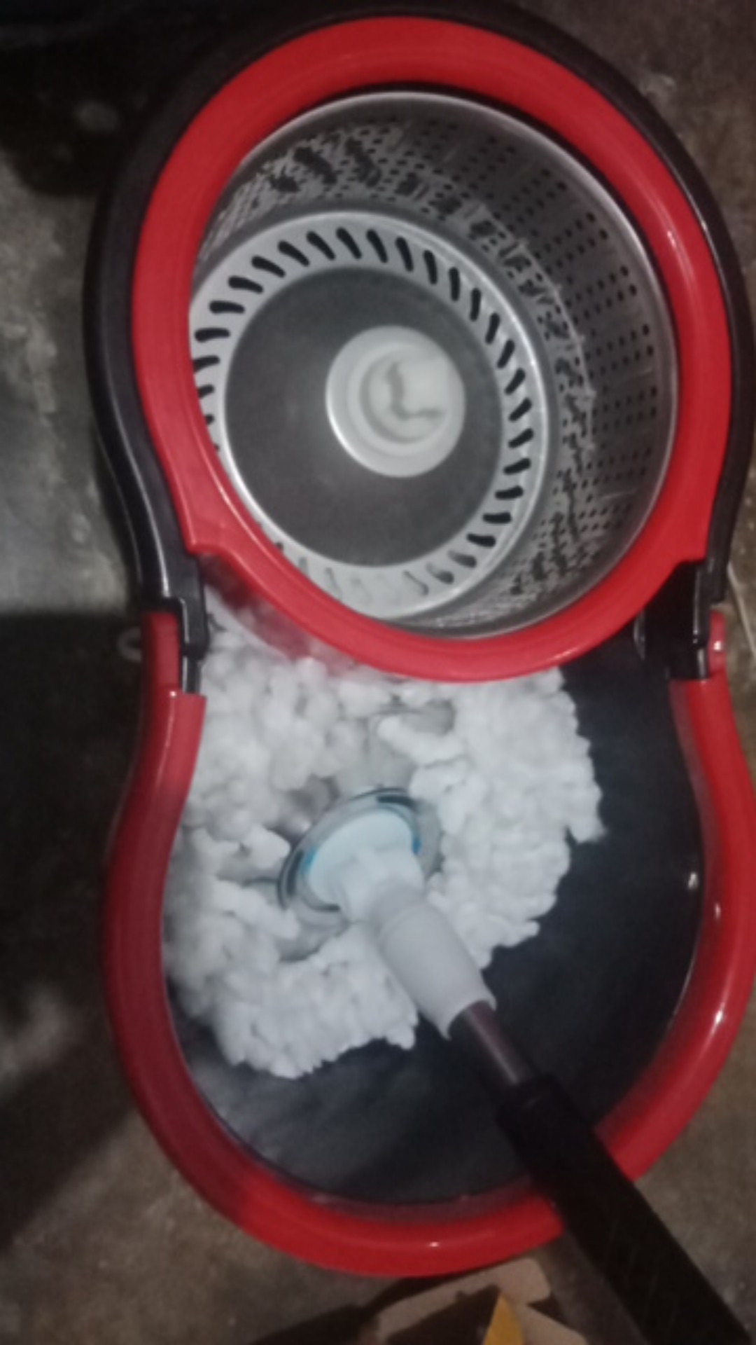 Bayar Ditempat-spin Mop Stainless Steel/kain Pel Praktis Tanpa Peres Tinggal Puter Naik Turun-murah