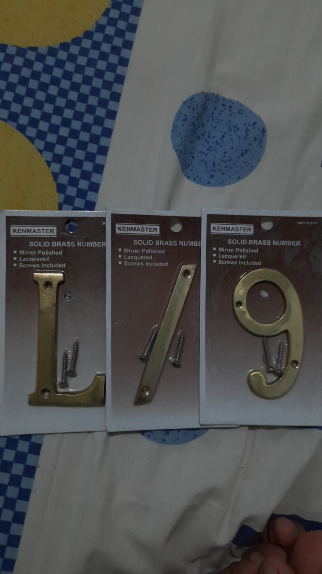 Kenmaster Huruf Kuningan Untuk Alamat Rumah - Huruf A-z Dan Garis Miring