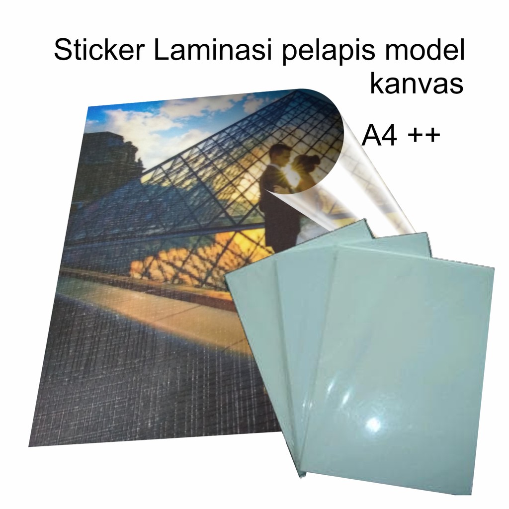  Stiker  laminasi pelapis kertas  foto tahan  air  motif kanvas 