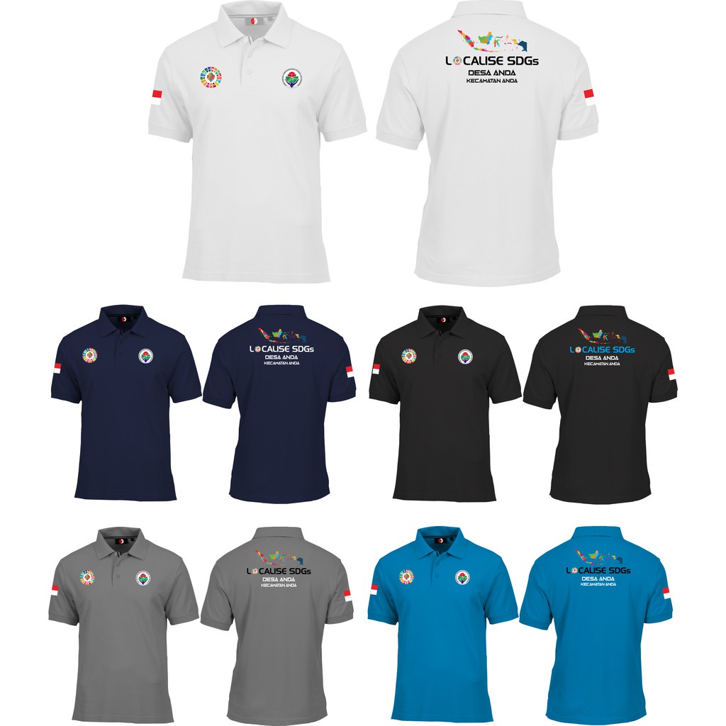 custom kaos polo EDISI SDGs DESA - POLOSHIRT LOCALISE SDGs Desa - Kaos Localise SDGs murah