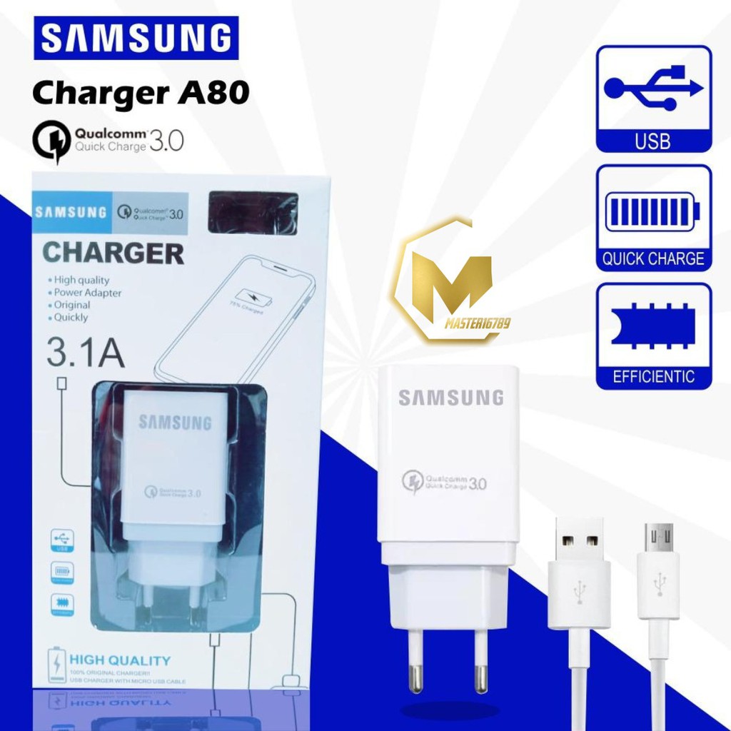 BM048 A80 Cashan Cashan SAMSUNG 3Amper QUALCOM micro fast Charging Anti meledak J2 prime j3 j5 j7 MA1196