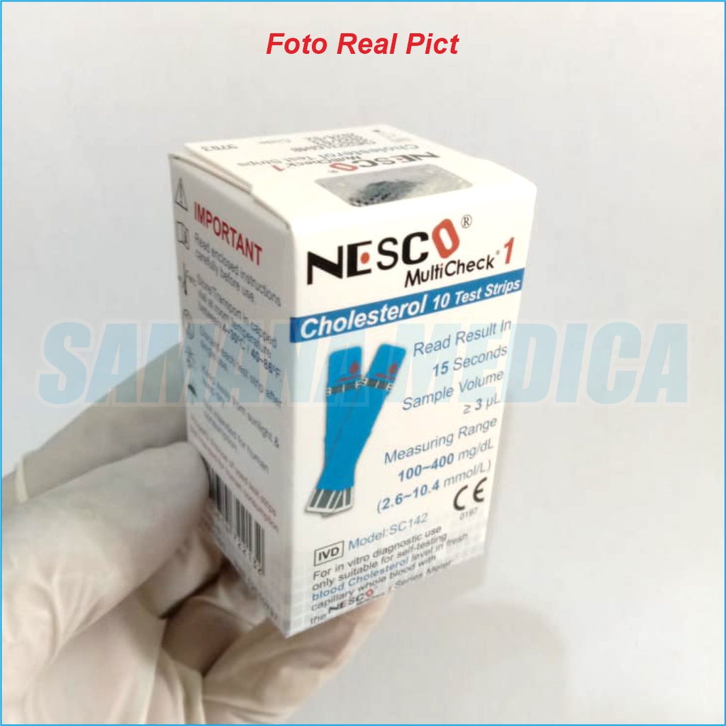 NESCO Strip Kolestrol Total Cholestrol Nesco isi 10 Refill Untuk Alat Nesco Multicheck GCU 3 in 1