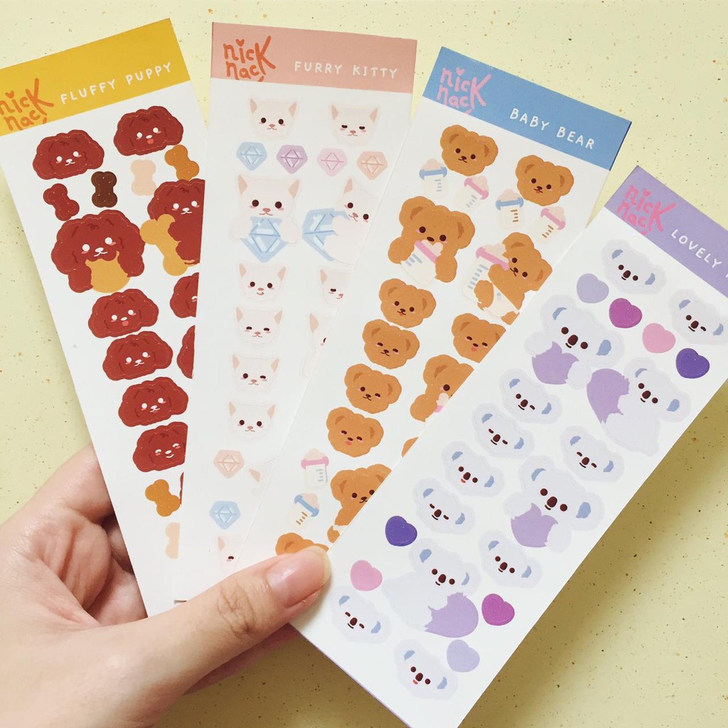 

Baby Animal Deco Sticker (Kiss Cut)