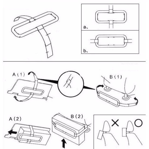 Car Sun Visor Seat Kembali Tissue Napkin Paper Box Holder