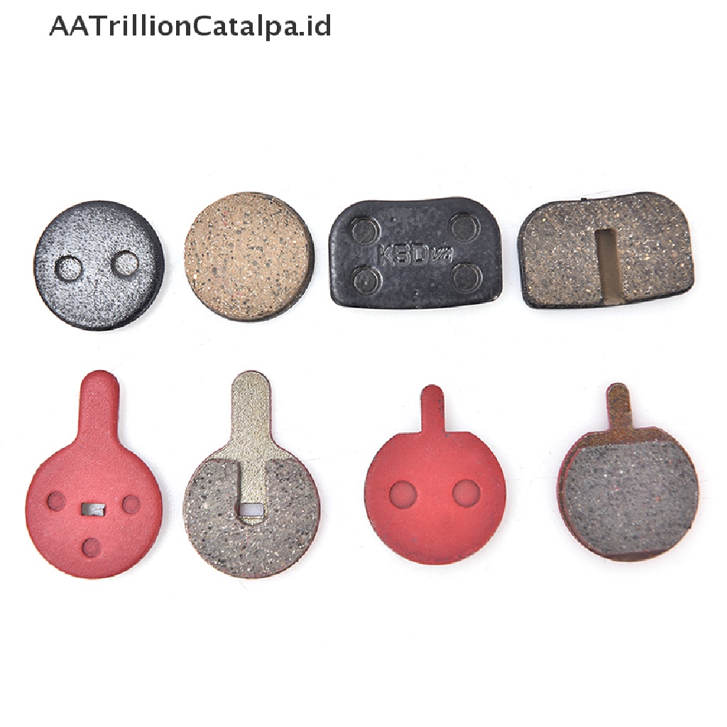 Aatrillioncatalpa 8pcs / 4 Pasang Kampas Rem Cakram Sepeda Gunung Bahan Resin Semi Metal