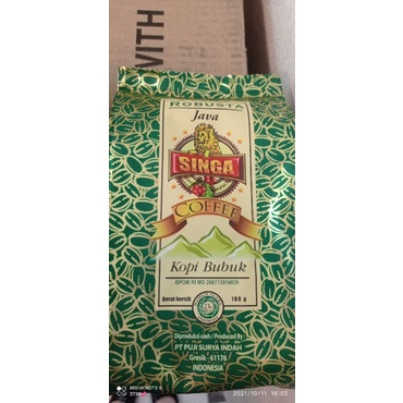 

Singa kopi bubuk 180gr/pck