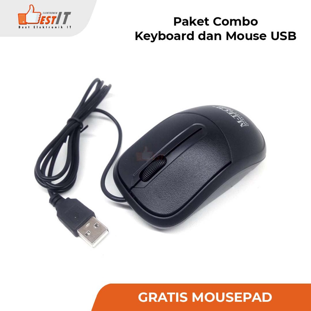 Keyboard PC Komputer Laptop Bisa Untuk Smartphone Keyboard Mouse Combo Hemat