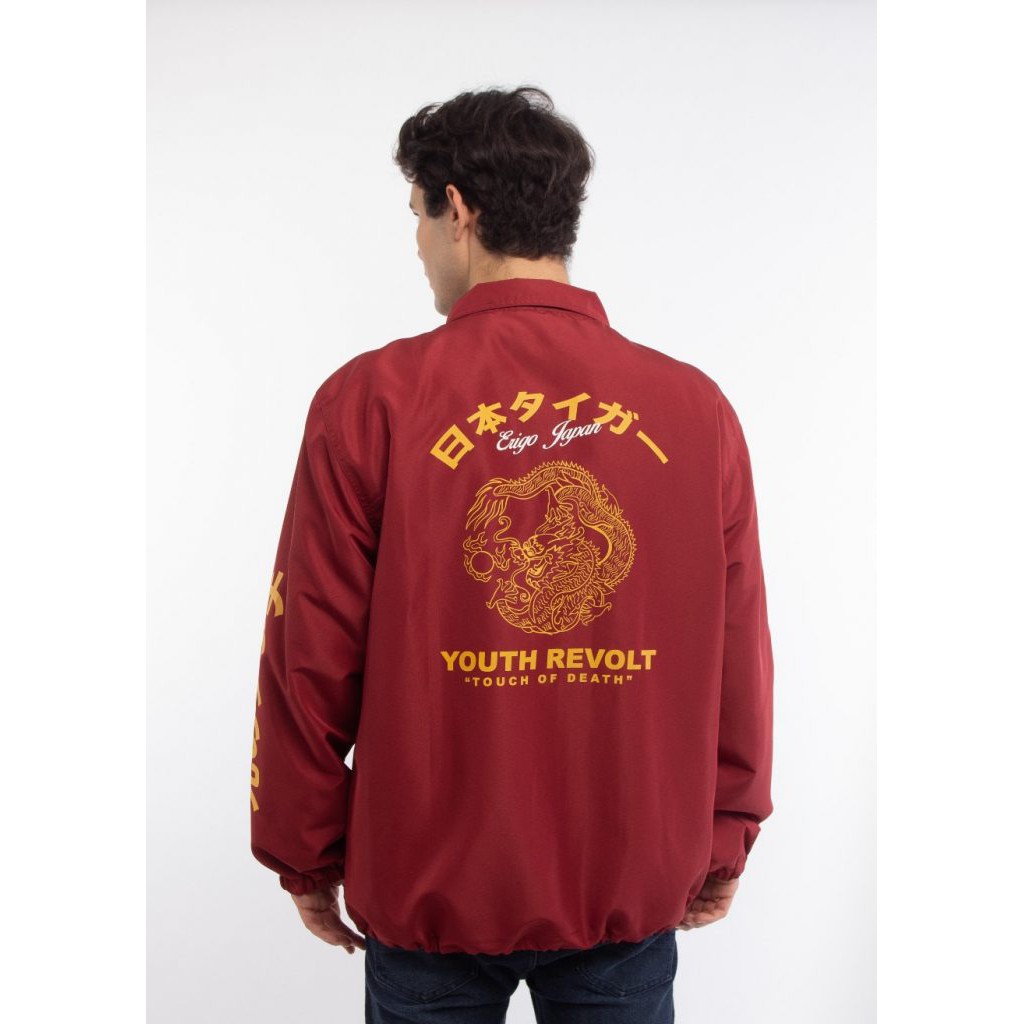 

Erigo Coach Jacket Dragon Maroon