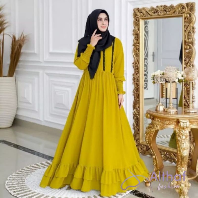 gamis syari wanita aluna