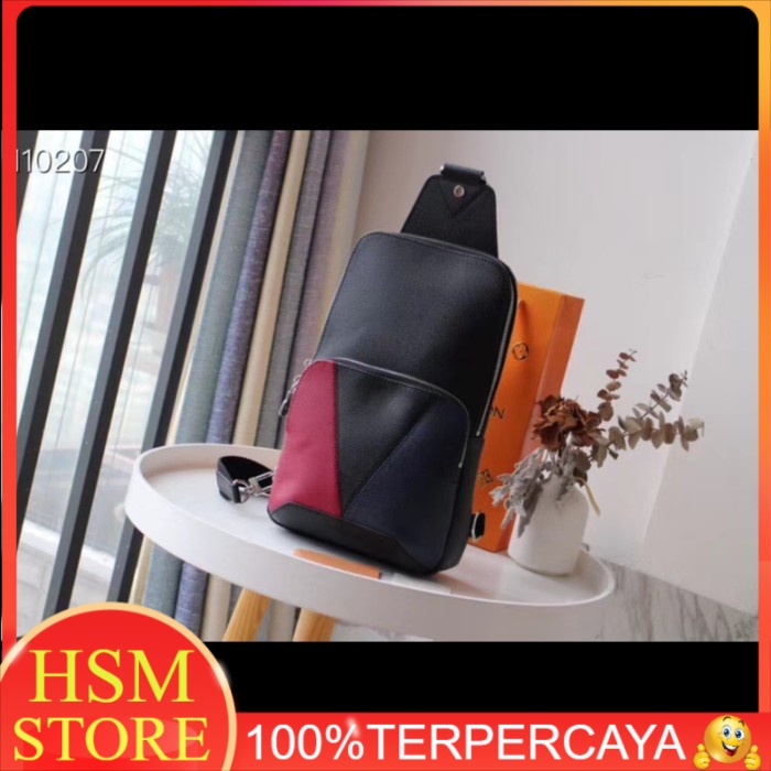 TAS SELEMPANG PRIA LV BRANDED MIRROR ORIGINAL TSP-117