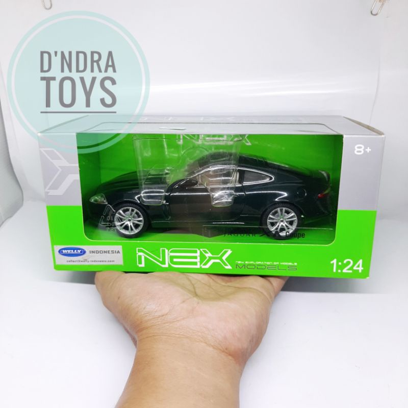 Diecast Miniatur Mobil Jaguar XK Coupe - Die Cast Mobilan Welly Skala 24