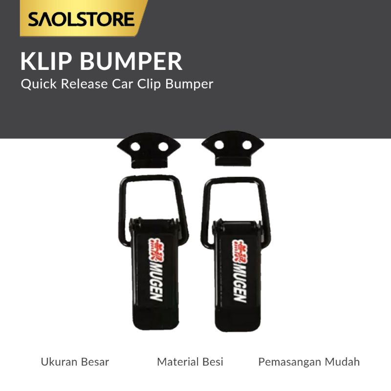 Klip Bumper Quick Release Klip Bemper Mobil Besar