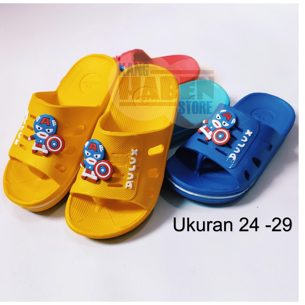 Habenkids Sandal Jepit Kokop Anak Laki laki Karakter Captain Lucu dan empuk 269DCAP