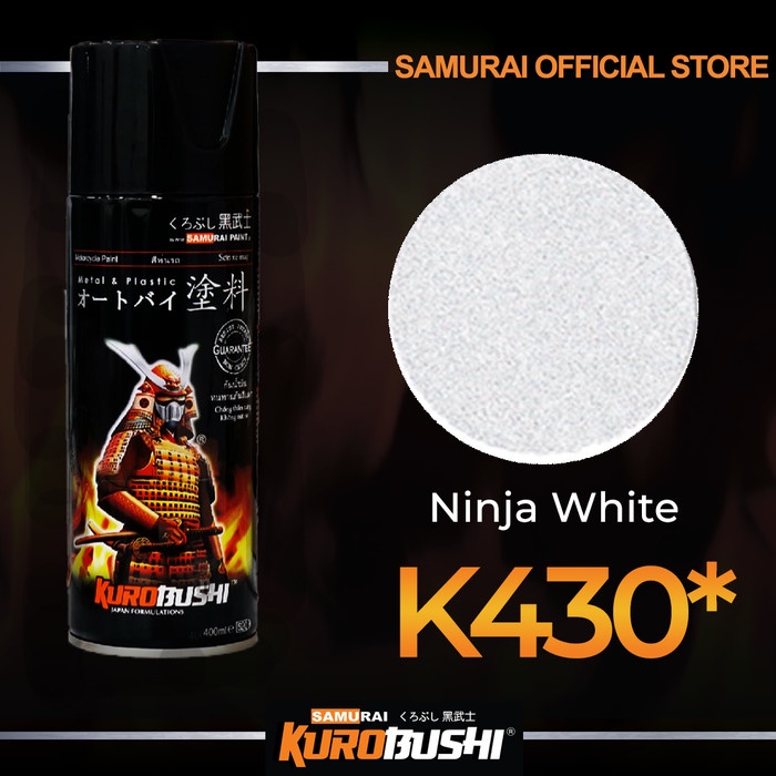 Samurai Paint Ninja White K430 Kawasaki Ninja Putih Doff #K430