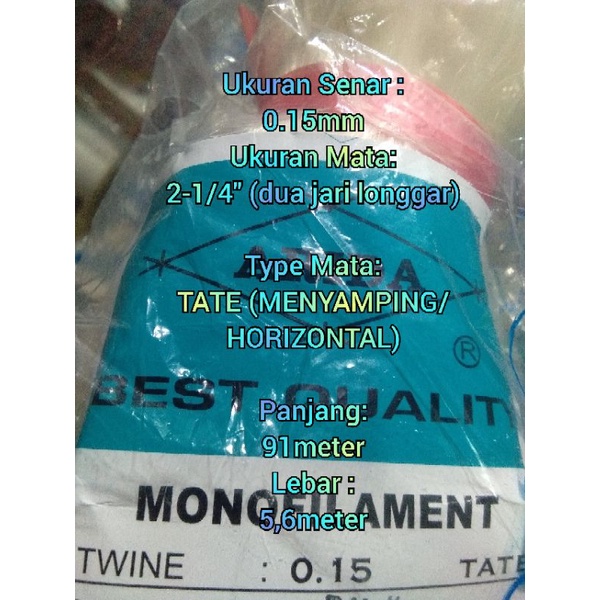 Jaring ARIDA 0.15 2-1/4" 100x100 TATE