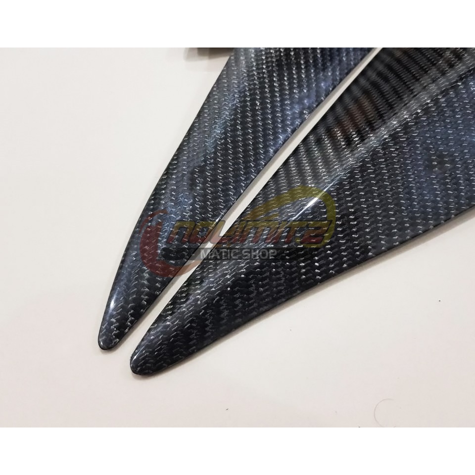 Cover Pelindung Dek Pijakan Kaki Belakang Carbon Kevlar PCX 150 Lokal