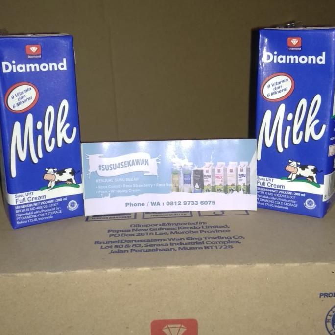 

BAYAR DITEMPAT Susu UHT Diamond Rasa Full Cream 200ml (1 karton isi 24pcs)