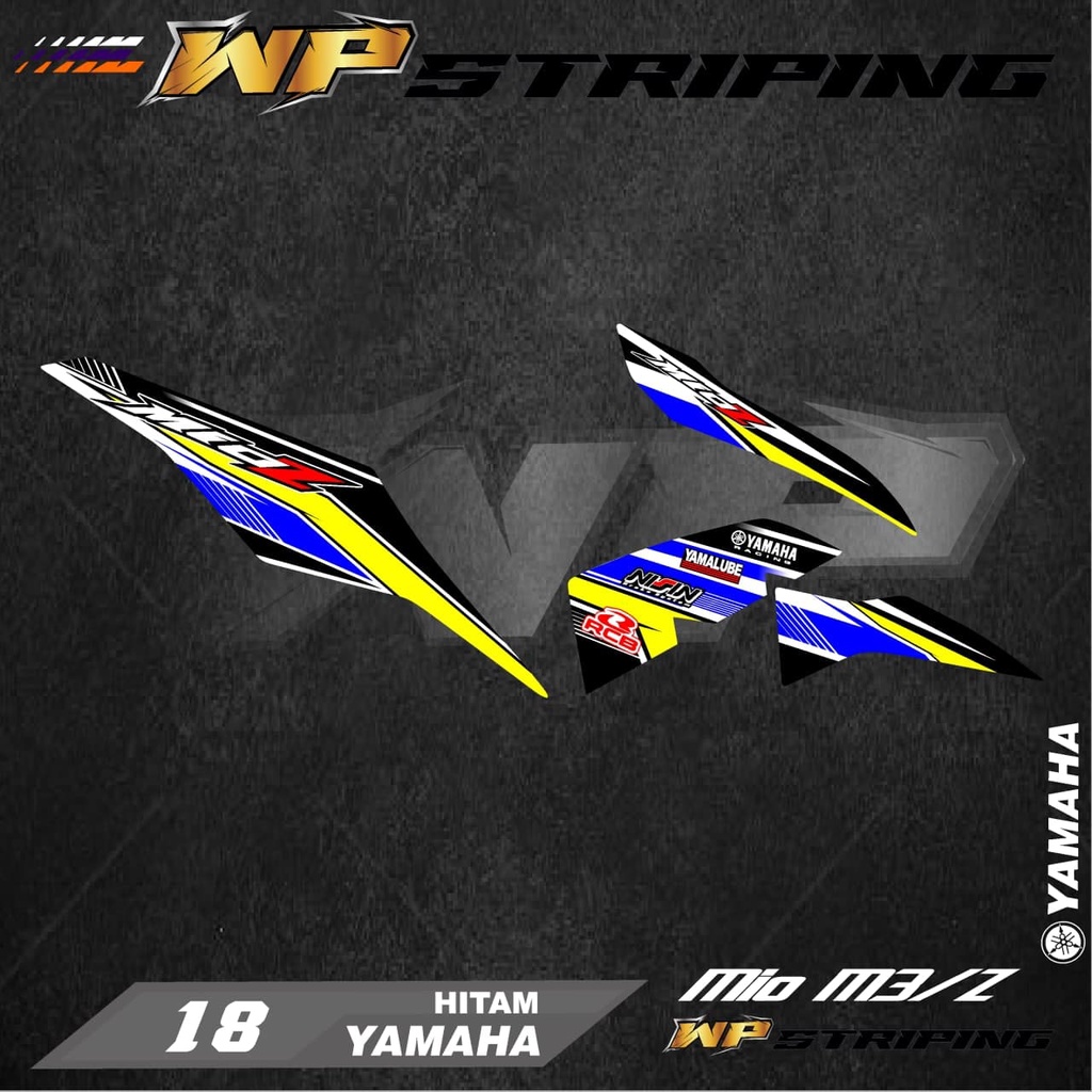 Stiker Striping MIO M3 / MIO Z / Sticker Variasi List Skotlet Motor Yamaha MIO M3 / MIO Z 18
