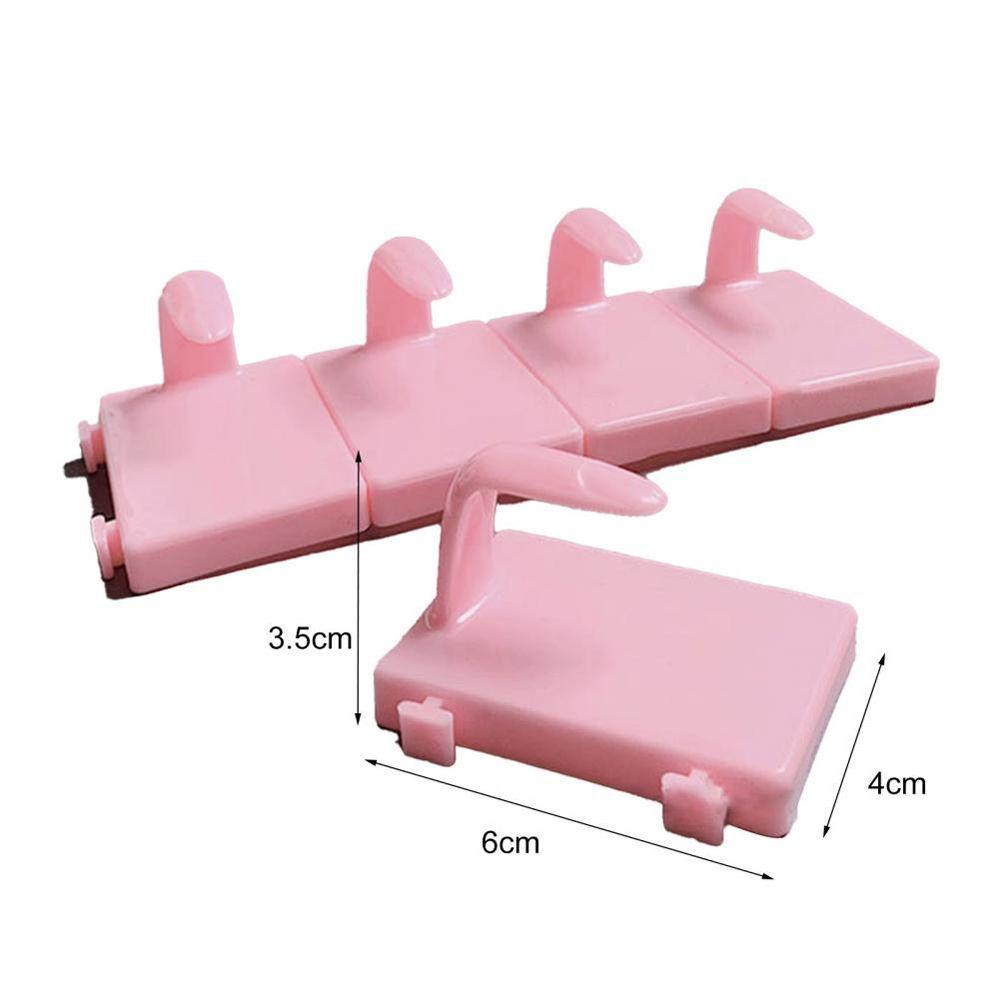 Mxbeauty Kuku Jari Palsu Model Plastik Piring Pajangan Kuku Cewek Splicable Fake Nail Tip Holder Alat Pajangan Jari Palsu