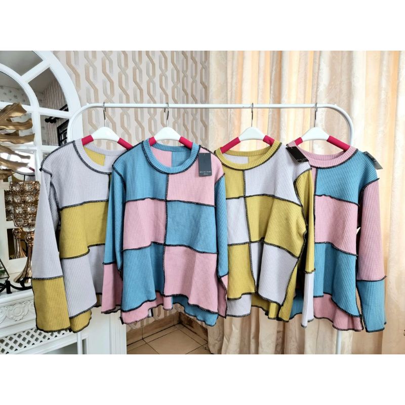 Meiji Blouse Pelangi BolBal - Terbalik