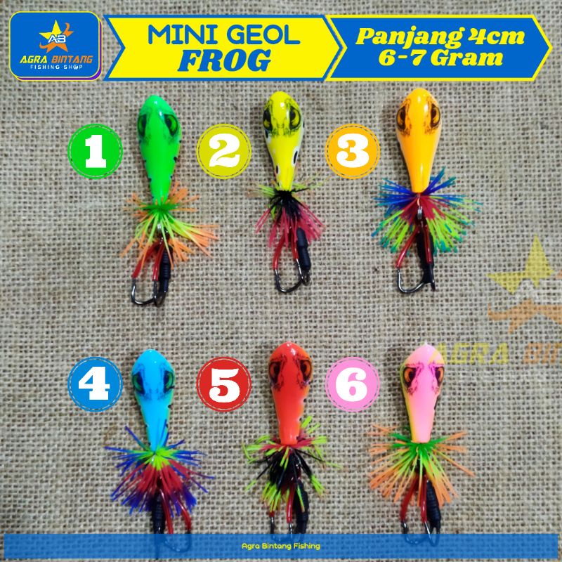 LURE MINI GEOL FROG WTD HANDMADE ABI LURE