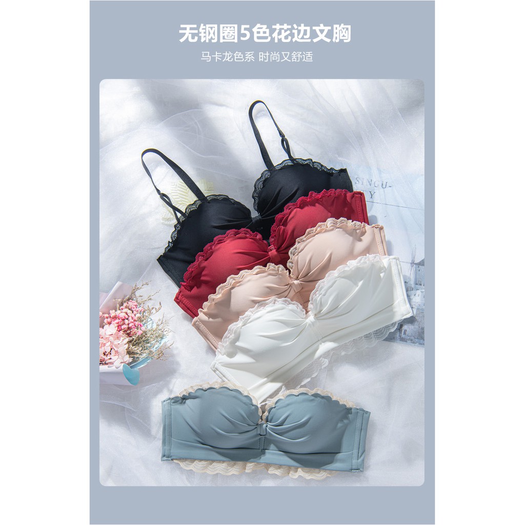 【 Bra Mall 】BM-091 Push Up Bra Sexy Wanita Tanpa Kawat Bra Push Up Import BH Branded Cut