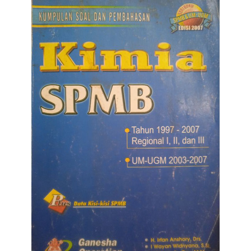 CUCI GUDANG BUKU SPMB KIMIA GANESHA OPERATION (GO) BEKAS EDISI 2007