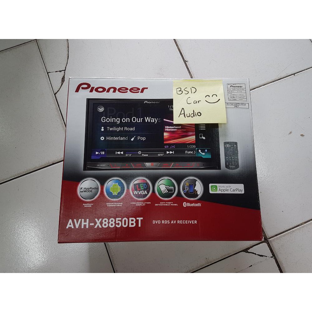 Pioneer Doubledin AVH X8850 BT Limited