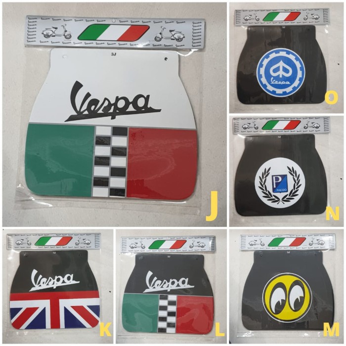 Kepet Cepet Mudflap Air Vespa Super Tebal Aksesoris Variasi Vespa Original - COD