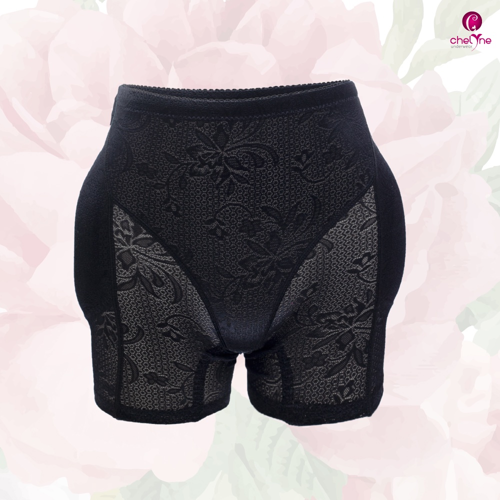 Short Chelyne Korset Pantat Busa Highwaist V505 - Full Brukat Paris