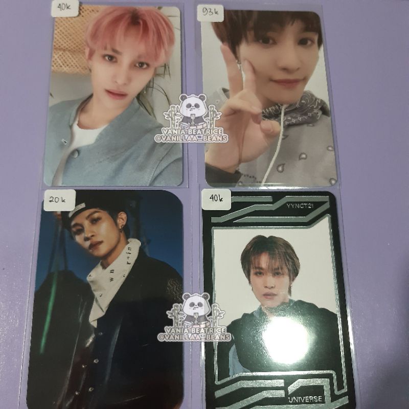 Photocard PC Yangyang Our Home, Arrival Kihno, Tincase NCT 2020 (Resonance), Universe Card UC