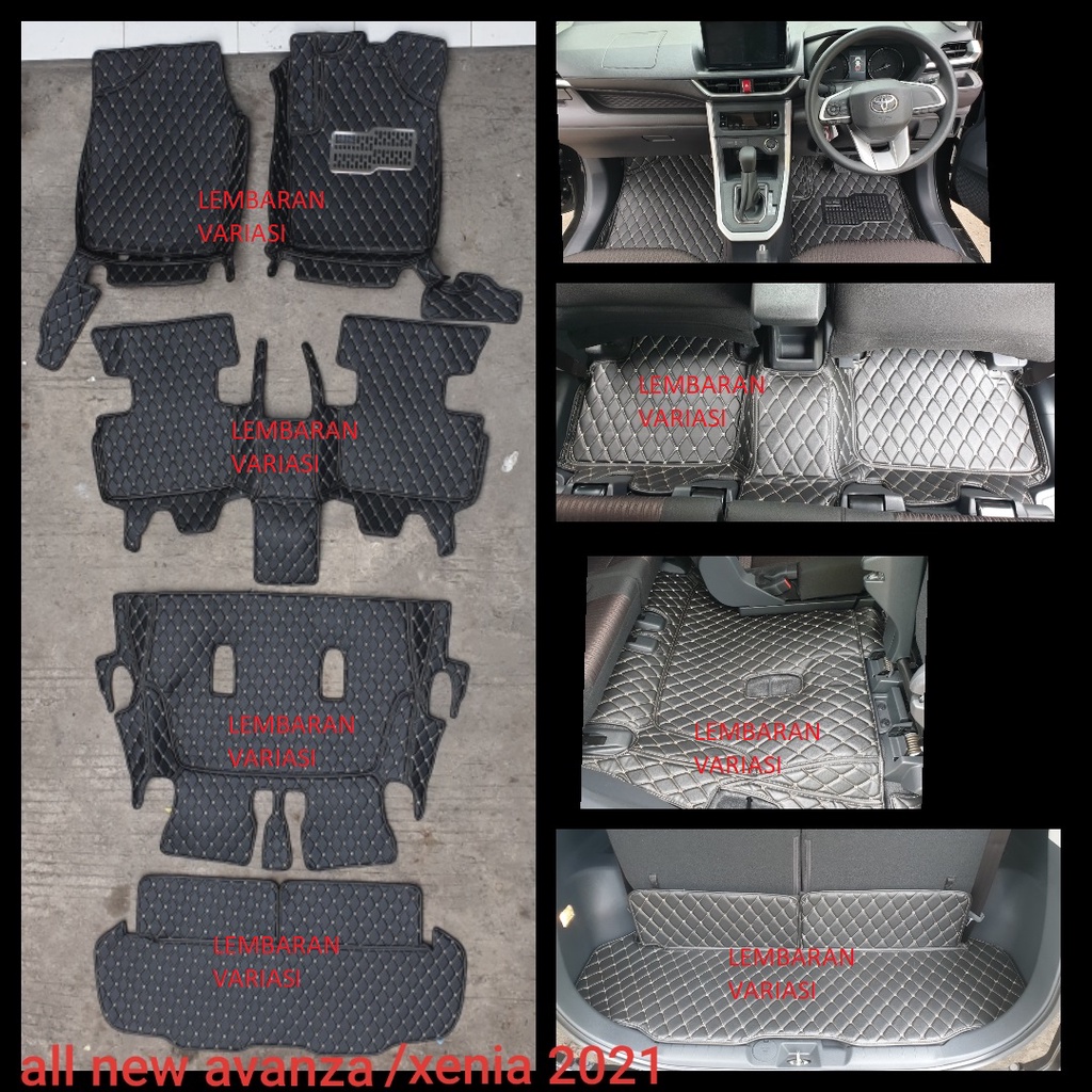 Karpet 7D Avanza Xenia Leather Luxury 3 Baris + Bagasi