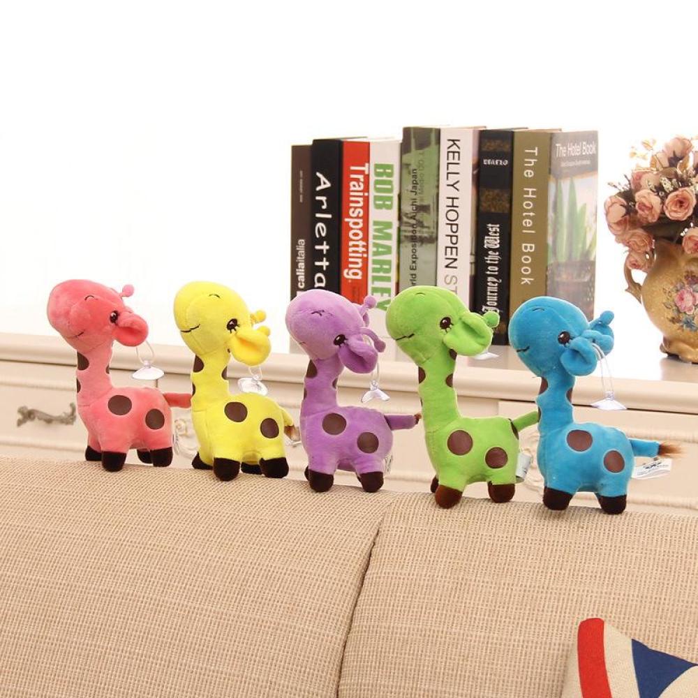 Timekey Mainan Boneka Stuffed Plush Jerapah Lucu Kreatif 18cm Untuk Hadiah D2S2