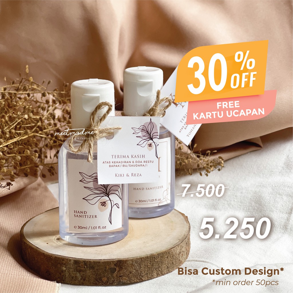 Souvenir Hand Sanitizer Pernikahan Corporate Gift Custom