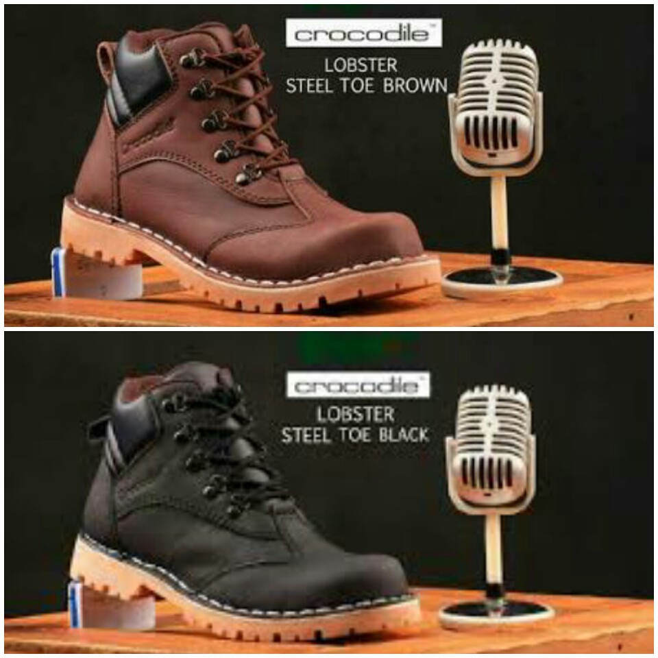 Work & safety Boots PRia sepatu crocodile boots safety murah