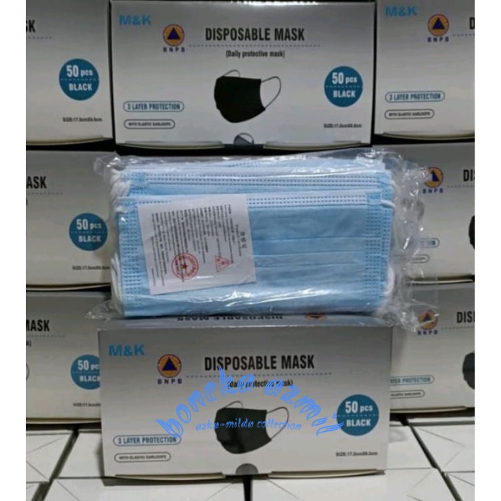 Masker disposable 3 ply earlop harga satuan