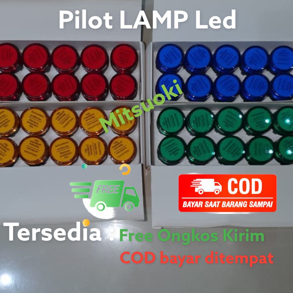 pilot lamp LED/ lampu panel 22mm 220V