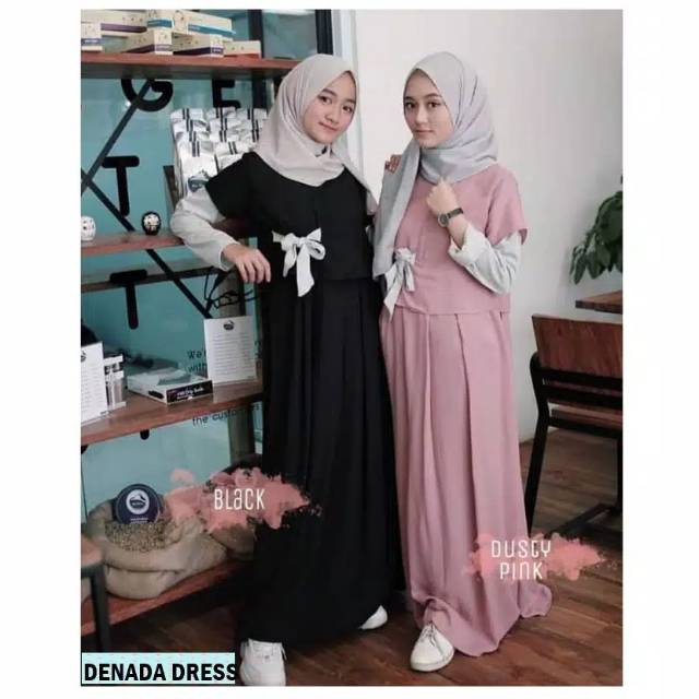 Denada Dress | Pakaian Muslim | Baju syari | Gamis Syari | Baju Gamis | Baju Muslim