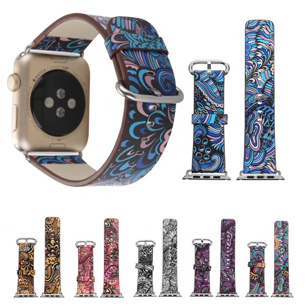 Strap Tali Jam Batik Apple Watch size 38 40 41 42 44 45 mm - 2, 38mm / 40 mm