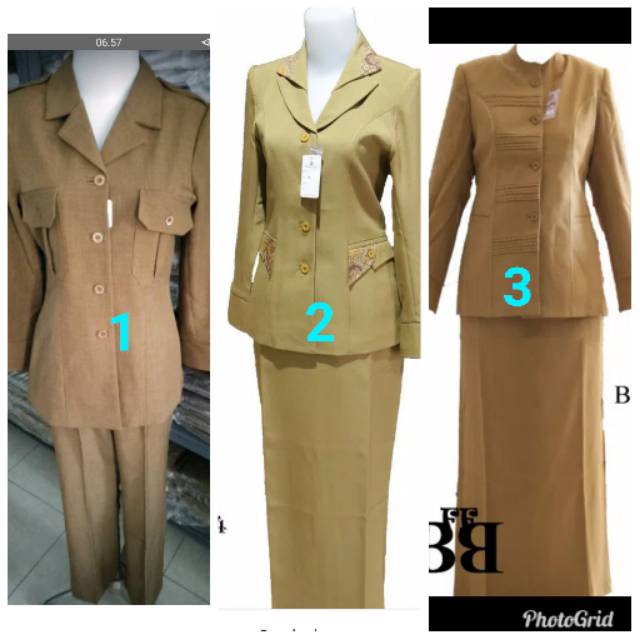  Baju  pemda dinas  pdh guru  pns wanita coklat Shopee Indonesia